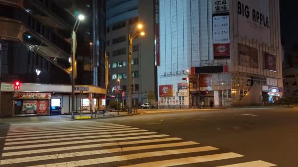 Ιαπωνία Τόκιο Night View Τοπίο — Αρχείο Βίντεο