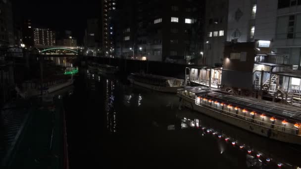 Jepang Tokyo Night View Landscape — Stok Video
