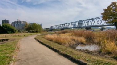 Tokyo Edogawa Nehir yatağı Kasım 2021