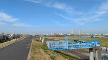 Tokyo Edogawa Nehir yatağı Kasım 2021