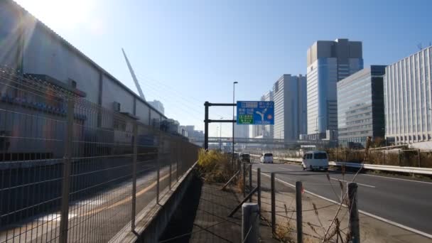 Tokijská Krajina Odaiba Prosinec 2021 — Stock video