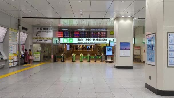 Tokyo Station Early Morning November 2021 — Stock Video