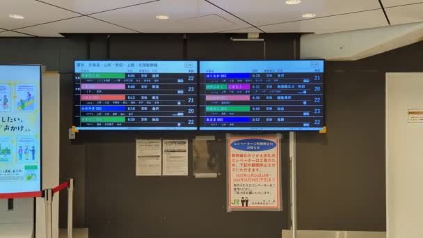 Tokyo Station Mattina Presto Novembre 2021 — Video Stock