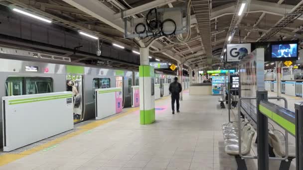 Σταθμός Τόκιο Νωρίς Πρωί Νοέμβριος 2021 — Αρχείο Βίντεο