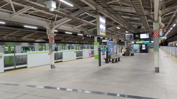 Станція Токіо Рано Вранці 2021 Року — стокове відео