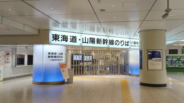 Station Tokio Vroege Ochtend November 2021 — Stockvideo