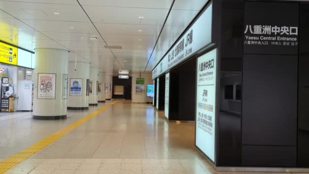 Estación Tokio Temprano Mañana Noviembre 2021 — Vídeos de Stock