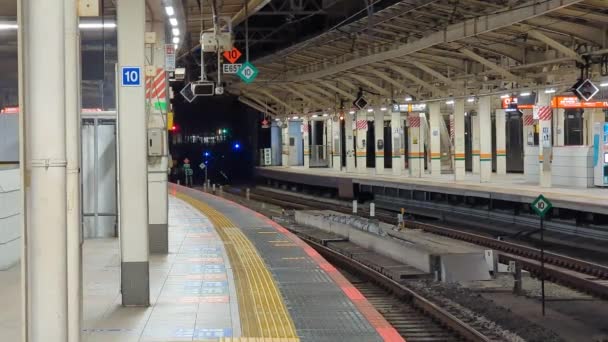 Станція Токіо Рано Вранці 2021 Року — стокове відео