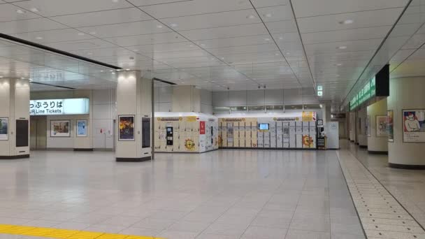 Estación Tokio Temprano Mañana Noviembre 2021 — Vídeos de Stock