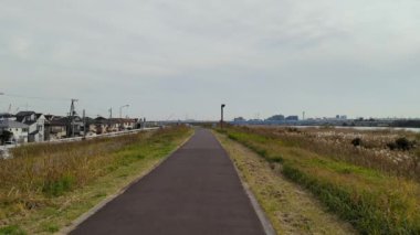 Tokyo Edogawa Nehir yatağı Kasım 2021