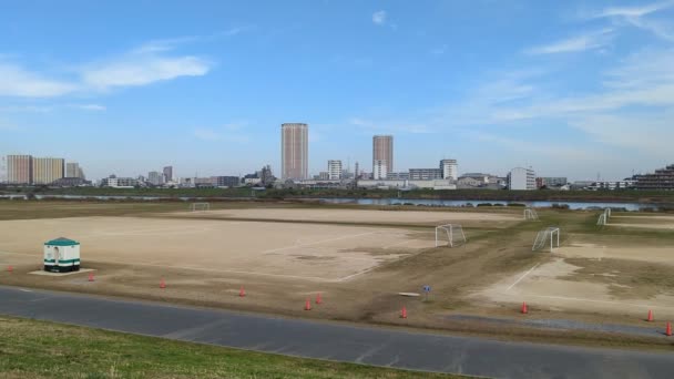 Τόκιο Edogawa Riverbed Νοέμβριος 2021 — Αρχείο Βίντεο