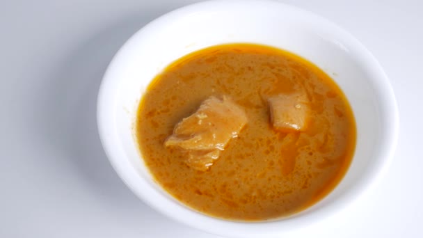 Curry Clipe Vídeo Alimentos — Vídeo de Stock