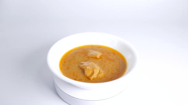 Curry Clipe Vídeo Alimentos — Vídeo de Stock