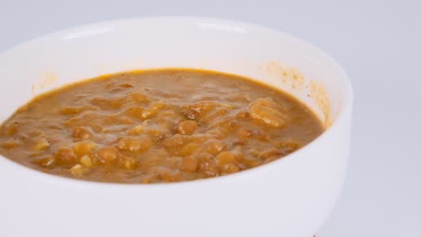 Curry Clipe Vídeo Alimentos — Vídeo de Stock