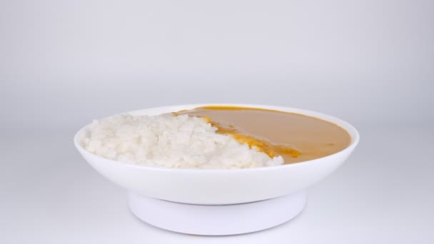 Curry Filmik Jedzeniem — Wideo stockowe