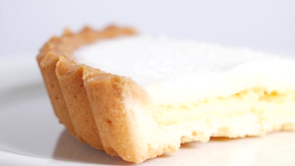 Cream Cheese Tart Video Clip — Stock Video