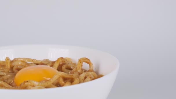 Fideos Aire Libre Mixtos Taiwán — Vídeos de Stock