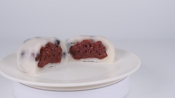 Dolci Giapponesi Mame Daifuku — Video Stock