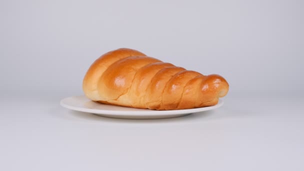 日本面包巧克力冠冕 — 图库视频影像