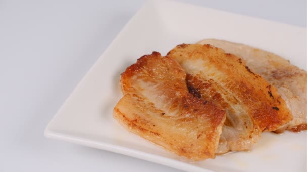 Côtes Porc Grillées Clip Vidéo — Video