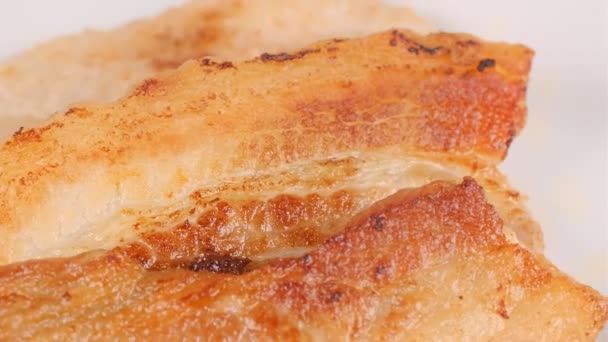 Gegrillte Schweinerippchen Videoclip — Stockvideo