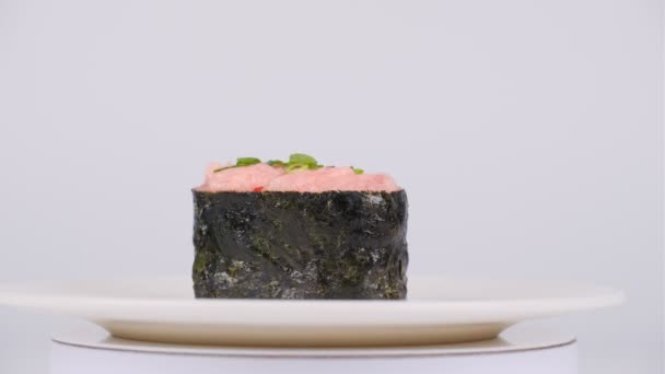 Japonské Jídlo Sushi Video Klip — Stock video
