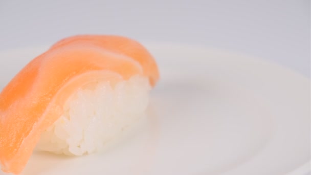 Japans Eten Sushi Videoclip — Stockvideo