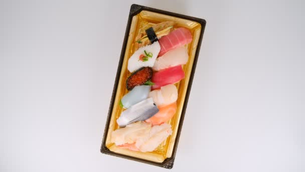 Japanisches Food Sushi Videoclip — Stockvideo