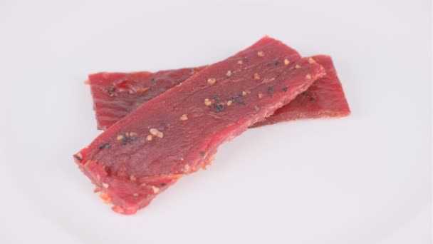 Beef Jerky Short Video Clip — Stock Video