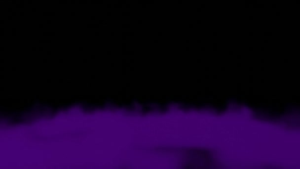 Дым Дрейфующих Цветных Частиц Анимации Движения Графики — стоковое видео
