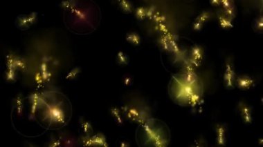 Ateş renk parçacıkları animasyon hareket grafiklerine neden olur