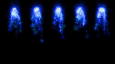 Ateş renk parçacıkları animasyon hareket grafiklerine neden olur