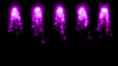 Ateş renk parçacıkları animasyon hareket grafiklerine neden olur