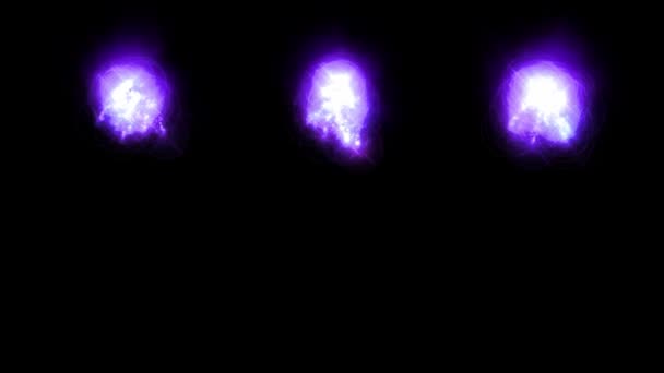 火花彩色粒子动画动作图形 — 图库视频影像