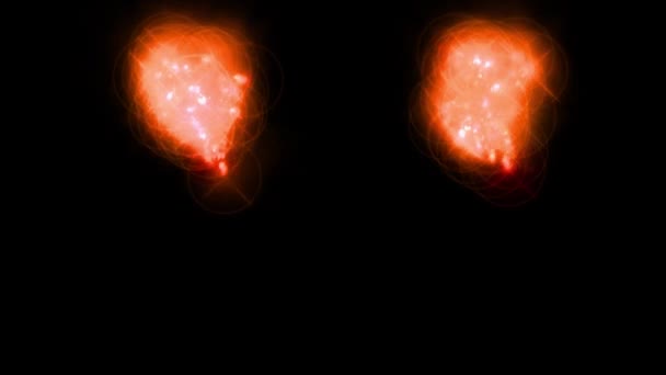 Faíscas Cor Fogo Partículas Animação Movimento Gráficos — Vídeo de Stock