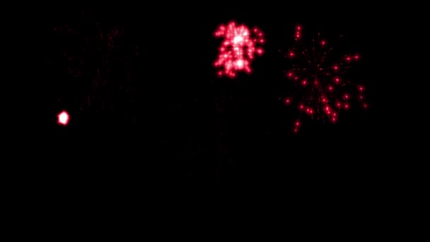 Fuochi Artificio Scintillio Particelle Animazione Grafica Movimento — Video Stock