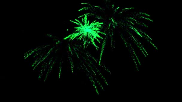 Fuochi Artificio Scintillio Particelle Animazione Grafica Movimento — Video Stock