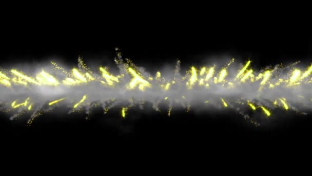 Fuochi Artificio Scintillio Particelle Animazione Grafica Movimento — Video Stock