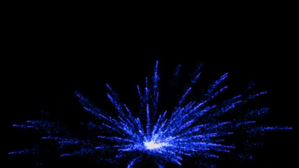 Fuochi Artificio Scintillio Particelle Animazione Grafica Movimento — Video Stock