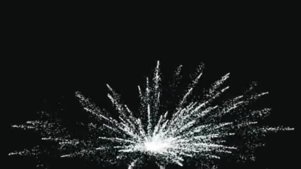 Fuochi Artificio Scintillio Particelle Animazione Grafica Movimento — Video Stock