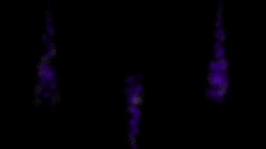 Duman üfleme renk parçacıkları animasyon hareket grafikleri