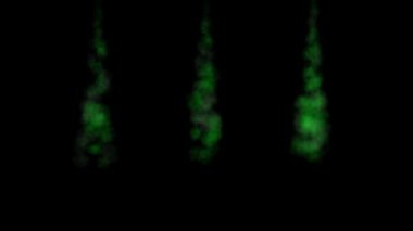 Duman üfleme renk parçacıkları animasyon hareket grafikleri