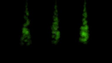 Duman üfleme renk parçacıkları animasyon hareket grafikleri