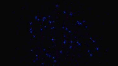 Parıldayan Yıldız Parçacık Canlandırma Grafikleri