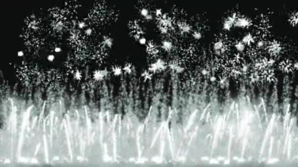 Fuochi Artificio Scintillio Particelle Animazione Grafica Movimento — Video Stock