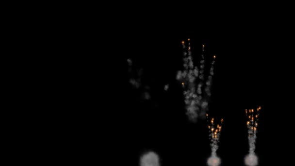 Feux Artifice Particules Scintillantes Animation Mouvement Graphiques — Video