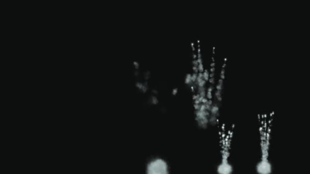 Fireworks Glitter Particles Animation Motion Graphics — Stock Video