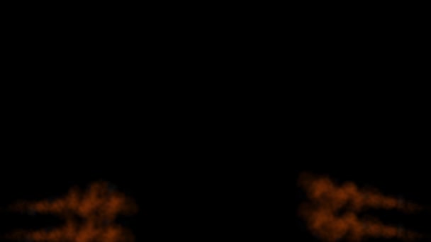 煙が色粒子を吹いてアニメーションモーショングラフィックス — ストック動画