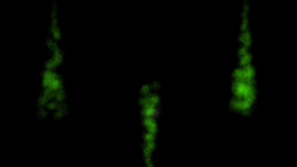 Humo Soplado Partículas Color Animación Gráficos Movimiento — Vídeos de Stock