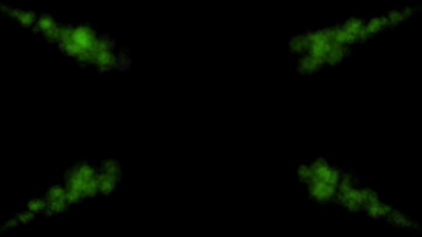 Humo Soplado Partículas Color Animación Gráficos Movimiento — Vídeos de Stock